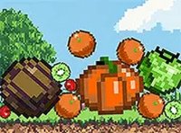 Pixel Fruit Merger Puzzle