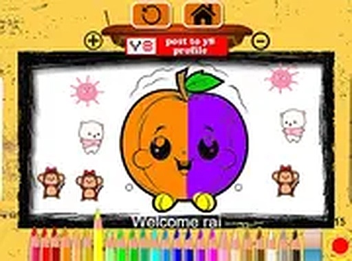 Easy Apple Coloring Book Online Game